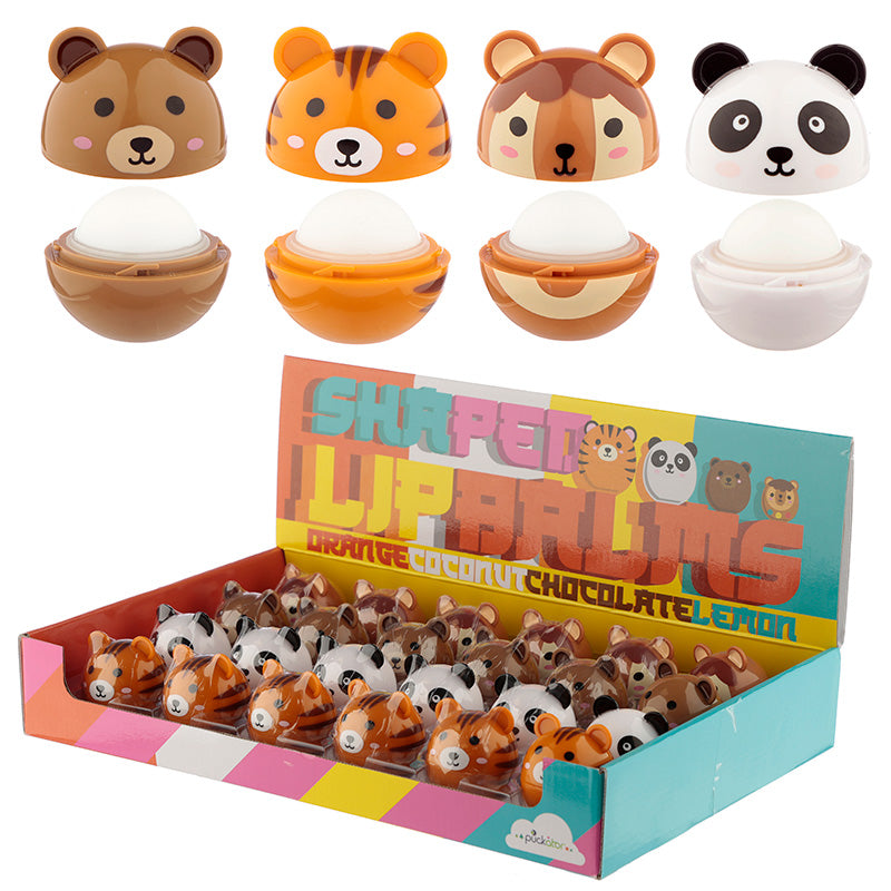 Adoramals Animals Lip Balm in Shaped Holder