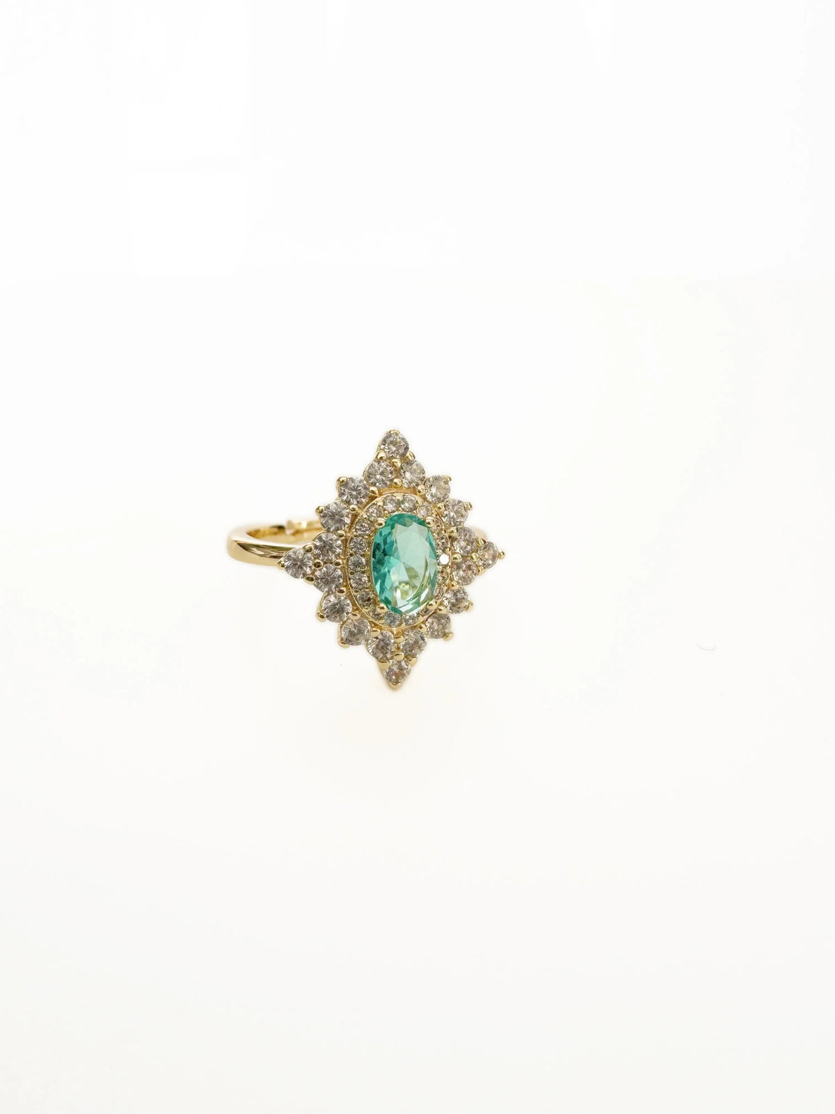 Florence Azure Stone Vintage Style Adjustable Ring