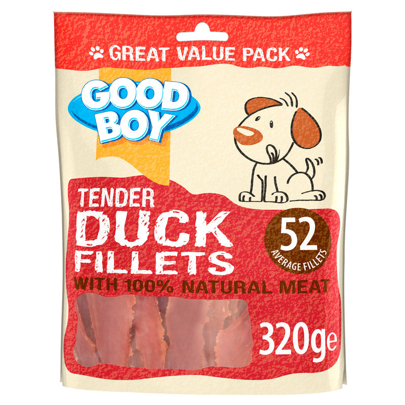 Good Boy Tender Duck Fillets 320g - Case of 5