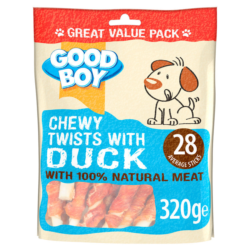 Good Boy Chewy Twists with Duck 320g - Case of 5