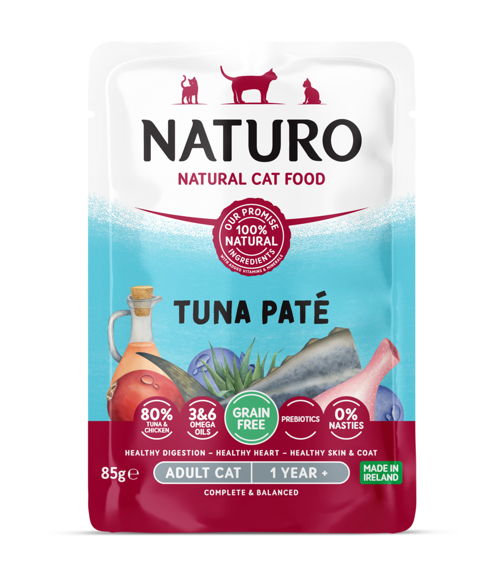 12 x Naturo Katzenfutterbeutel Thunfischpastete - 85g