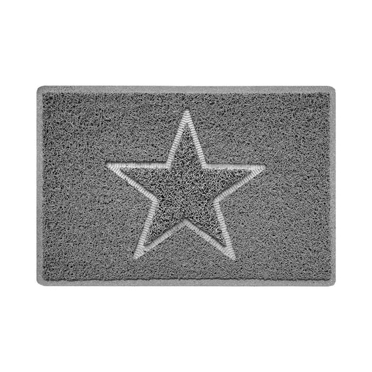 Nicoman Star Embossed Spaghetti Doormat | Indoor & Outdoor | Non-Slip | Machine Washable