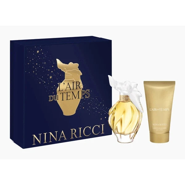 Nina Ricci L'air Du Temps Gift Set 100ml EDT + 75ml Body Lotion