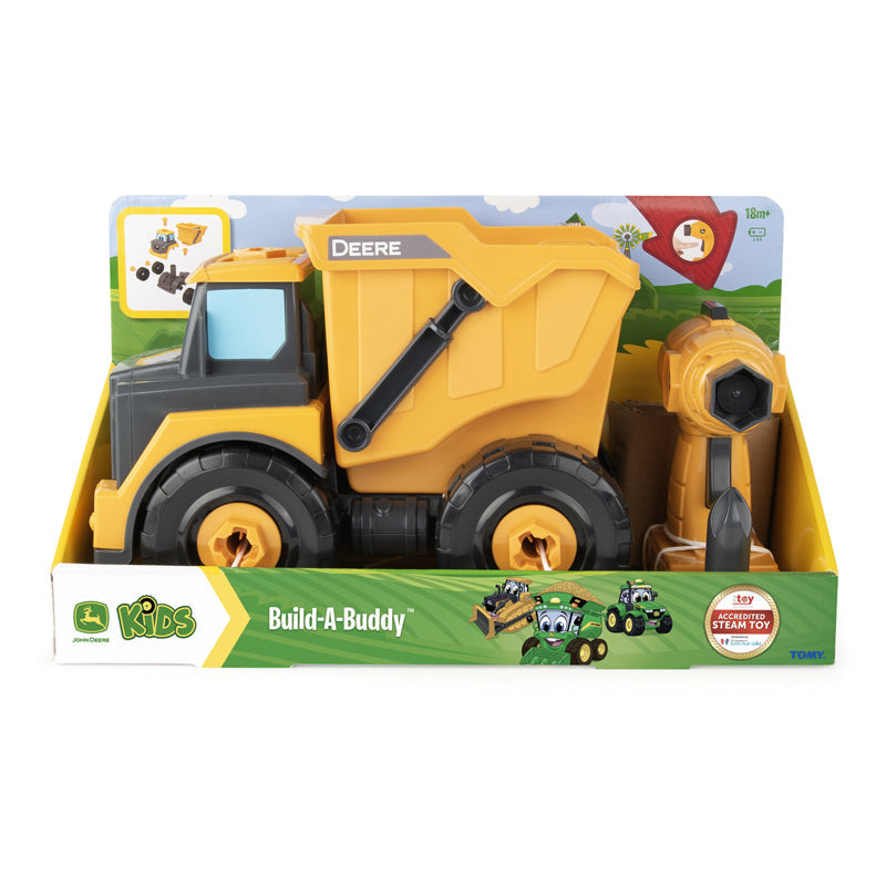 John Deere Build a Dump Truck Construction Toy | 13-Piece Take Apart Set | 18 Months+