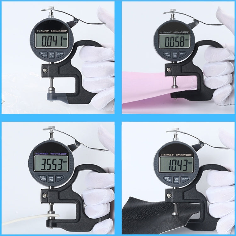 Digital Micrometer Thickness Gauge 0-10mm LCD Display