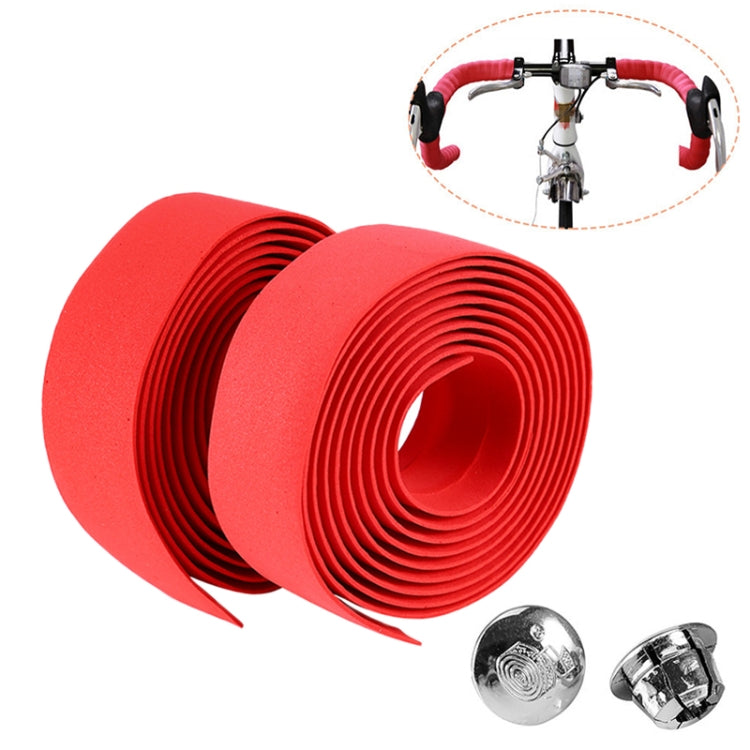 Cycling Road Bike Handlebar Tape Wrap with Bar Plugs | EVA Cork | 2m | 7 Colours