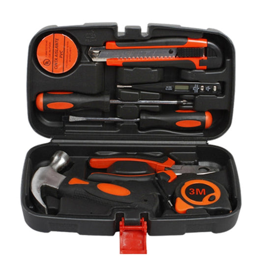 9-in-1 Haushaltswerkzeug-Set mit Aufbewahrungskoffer