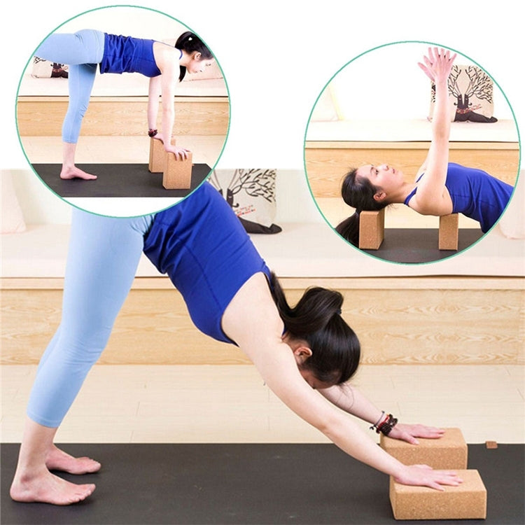 Umweltfreundliche Yoga-Korkblöcke mit hoher Dichte, 22,5 x 15 x 7,5 cm