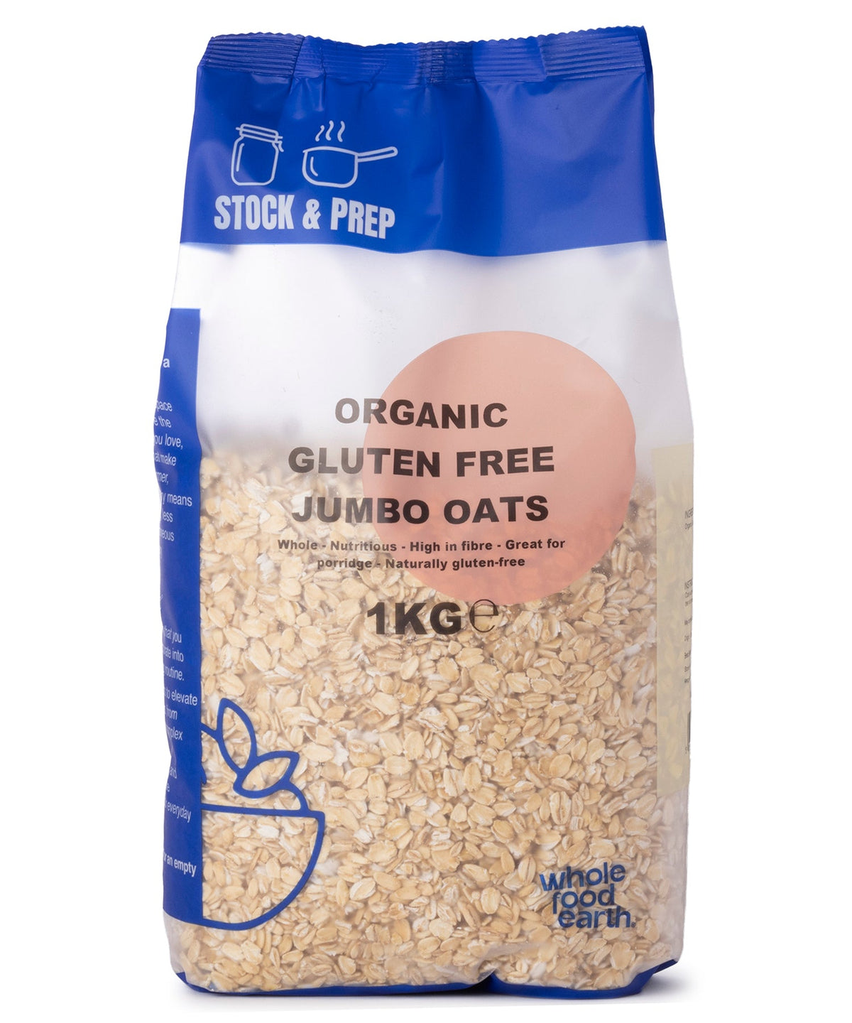 Avena Jumbo Ecológica Sin Gluten - Stock y Preparación - 1kg