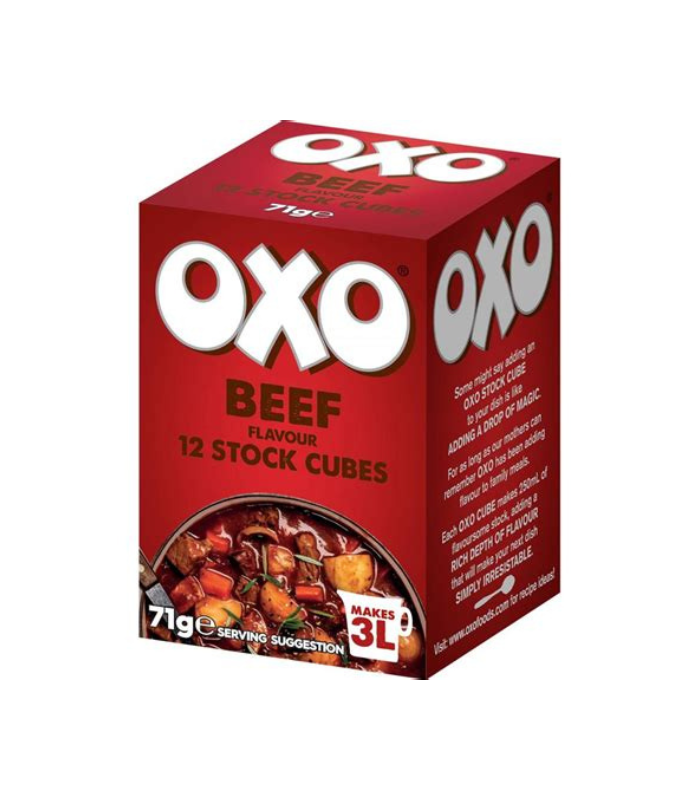 24 x Oxo 12 Caldos de Carne en Cubitos 71G