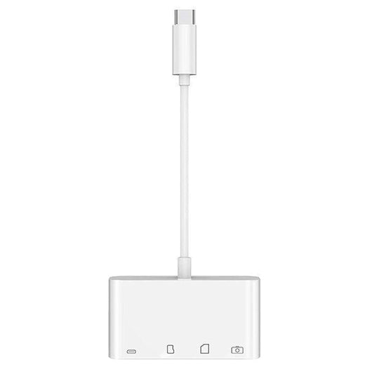 NK108LTC 4-in-1 USB-C Card Reader Hub - SD/TF/USB Adapter