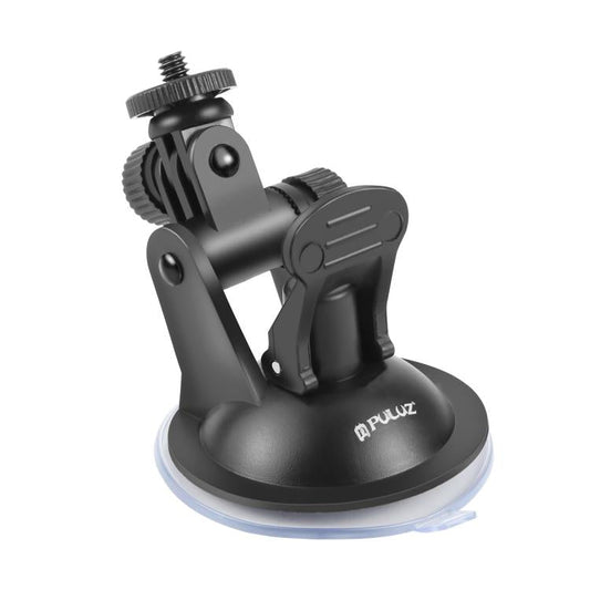 PULUZ Car Suction Cup Mount with Tripod Adapter & Storage Bag – Compatible with GoPro, Insta360 & DJI Action Cameras