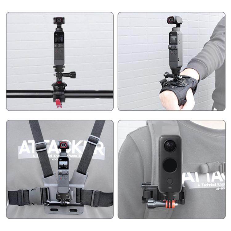 PULUZ 1/4 Inch Screw Action Camera Tripod Adapter – ABS Mount for GoPro, DJI & Insta360