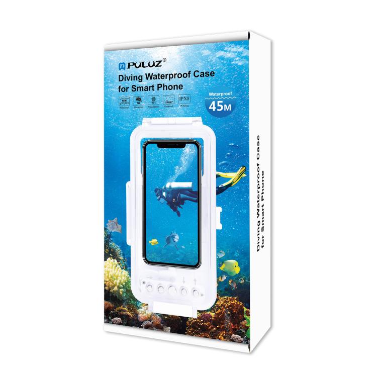 PULUZ 45m wasserdichtes Tauchgehäuse für iPhone – Unterwasser-Foto- und Video-Gehäuse