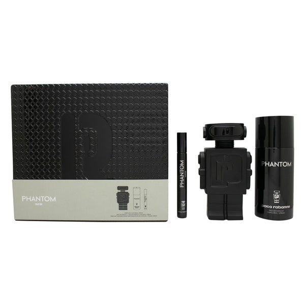 Paco Rabanne Phantom Parfum Gift Set 100ml EDP + 150ml Deodorant Spray + 10ml EDP