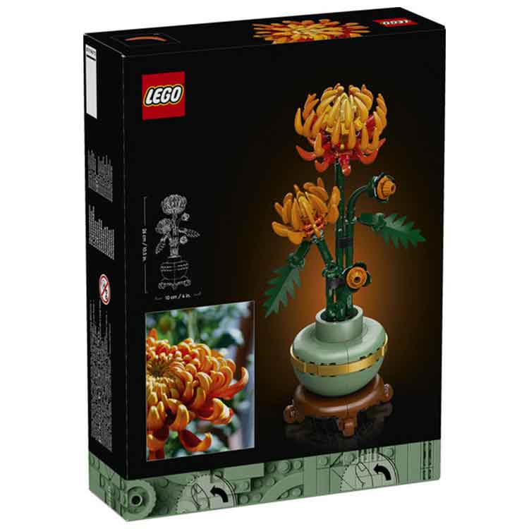 LEGO Icons Chrysanthemum 10368 – Botanical Collection Building Set for Adults