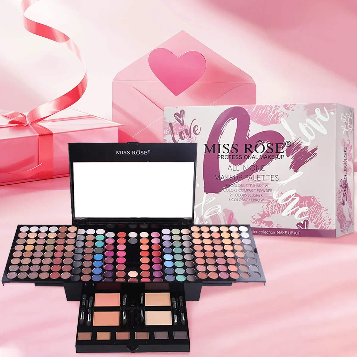 Professional Makeup Artist Kit – 142 Colour Eyeshadow Palette Blush Powder Set
