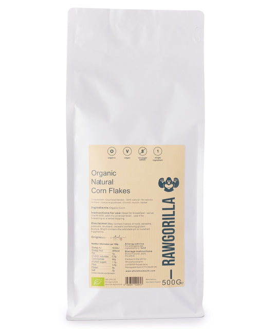 RAWGORILLA Organic Natural Corn Flakes - 500g