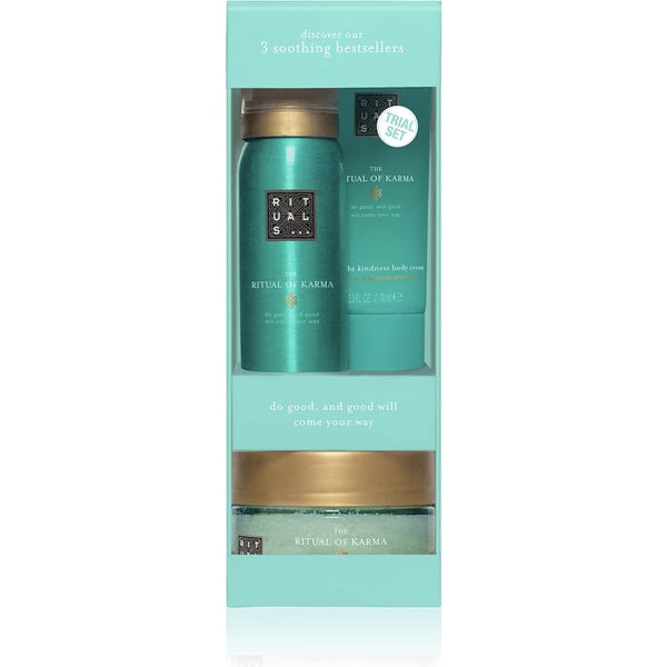 Rituals The Ritual of Karma Gift Set 50ml Shower Foam + 70ml Body Cream + 125g Body Peeling