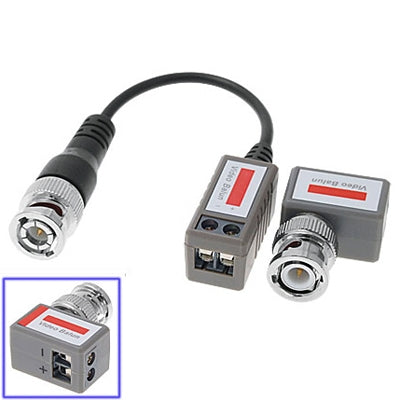 CCTV BNC Video Balun Transceiver – CAT5 UTP Adapter for Security Cameras