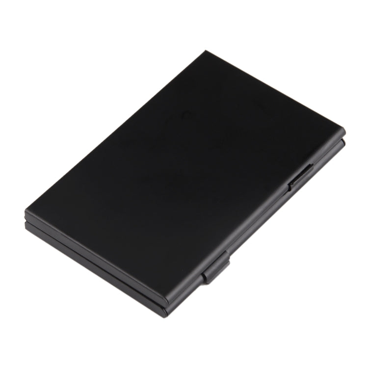 Aluminium Alloy Memory Card Case | Holds 3 SD + 12 TF Cards – Black
