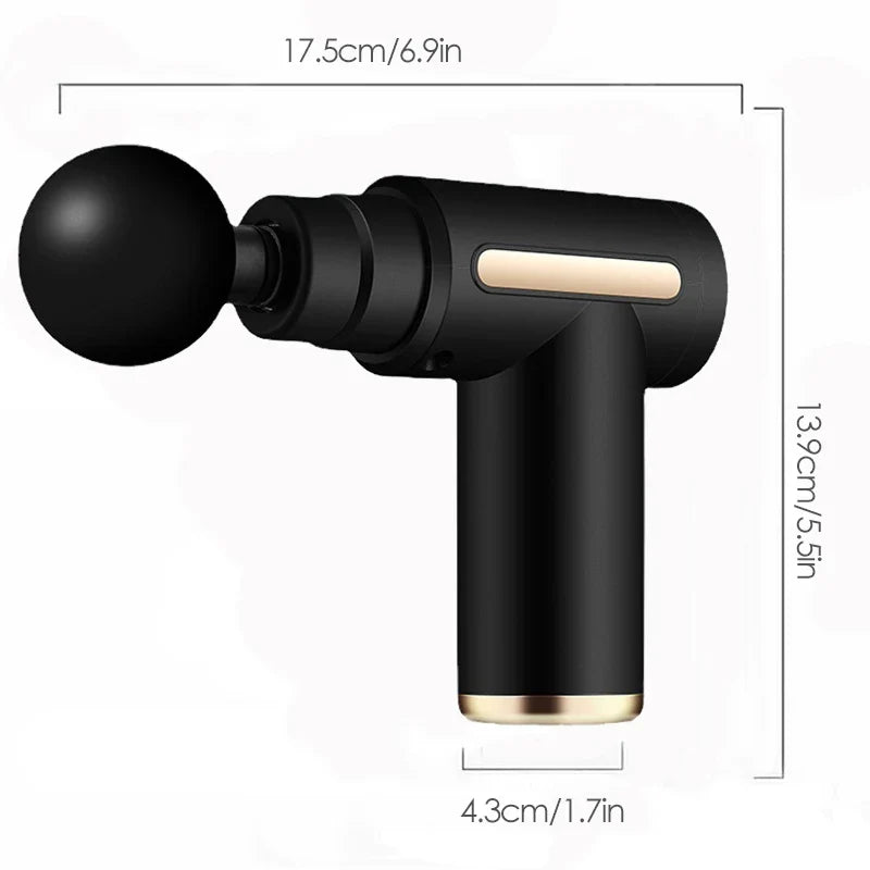 Massage Gun Fascia Deep Muscle Relax Body Neck Massager Electric Fitness Equipment Noise Reduction Male Female