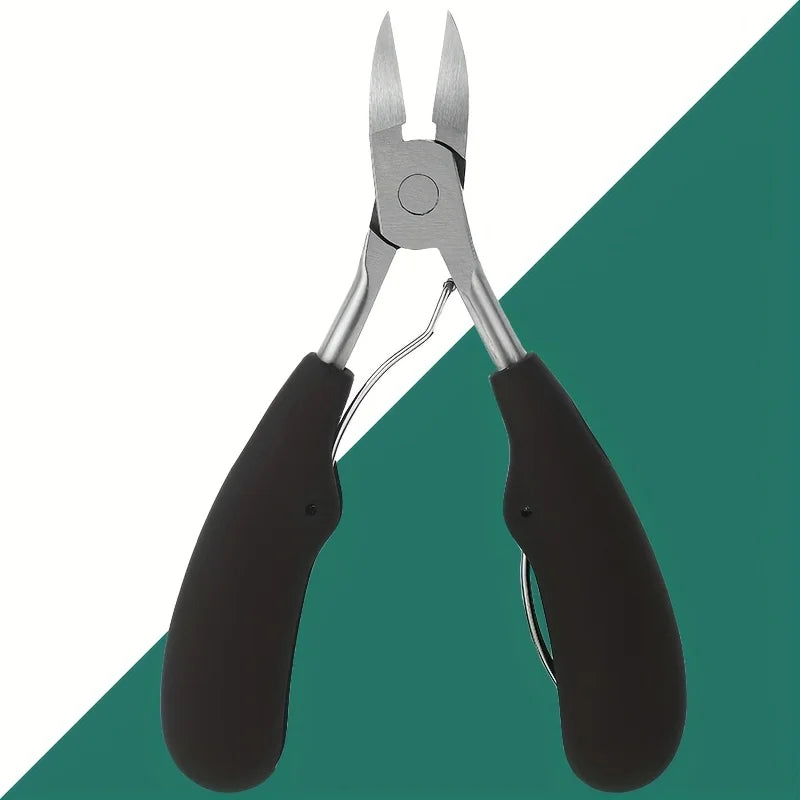 OLOEY 4-Piece Nail Clipper Set for Elderly | Extra Wide Mouth Thick & Toenail Clippers
