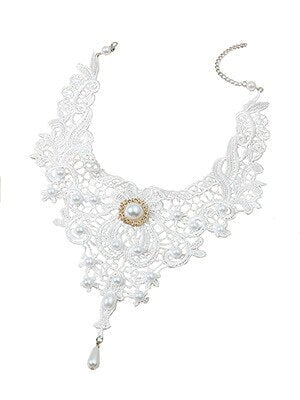 Lace Ladies Necklace Women's Exaggerated Black Clavicle Chain Collar