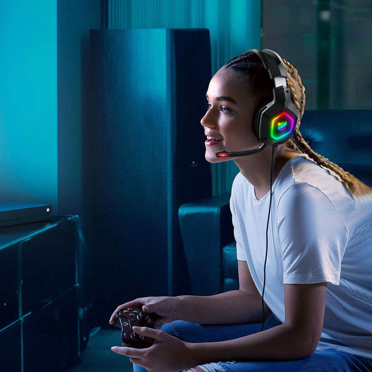 ONIKUMA K10 Wired Gaming Headset with RGB LED & Noise-Cancelling Mic