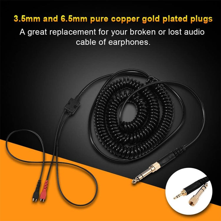 ZS0095 Für Sennheiser HD25 / HD560 / HD540 / HD430 / HD250 Kopfhörer Spiralkabel, Kabellänge: 1.5m-5m, ZS0095