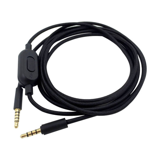 ZS0159 Für Logitech G433 / G233 / G Pro / G Pro X 3,5 mm Stecker auf Stecker Gaming Headset Audiokabel mit kabelgebundener Steuerung, Kabellänge: 2m