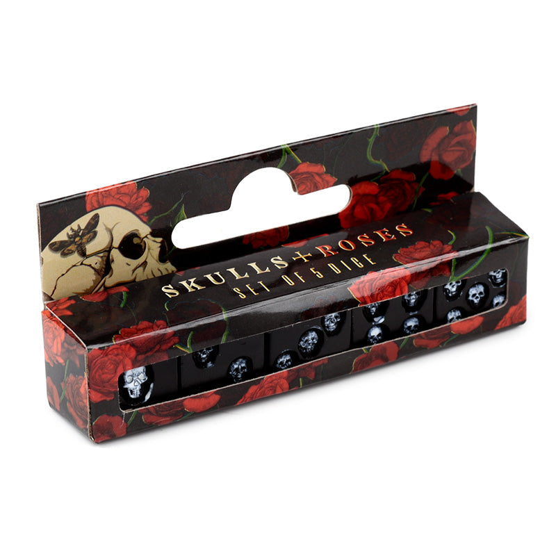 Black Skull Dice Pack of 5