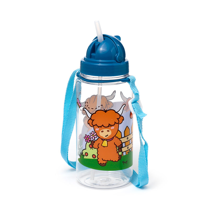 450ml Children's Shatterproof Water Bottle Adoramals Highland Coo