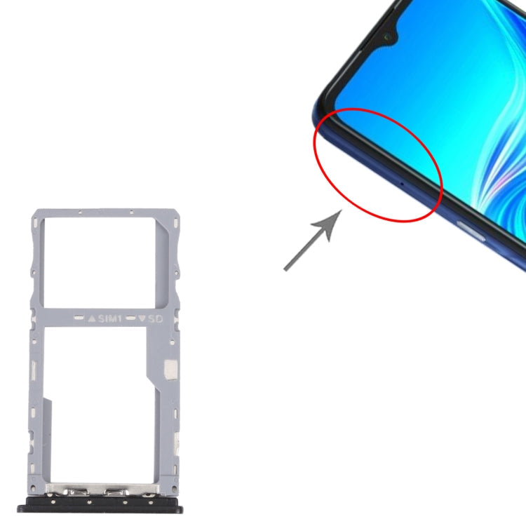 Für TCL 20Y / 20E / Alcatel 1S 2021 Original SIM-Kartenhalter + Micro SD-Kartenhalter, Für Alcatel 1S 2021