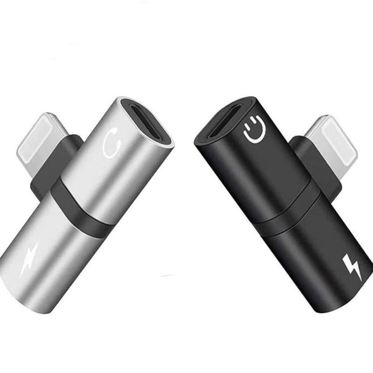 Zs-18182 2 STK 2-in-1 8-Pin Stecker auf 8-Pin Lade + 8-Pin Audio Buchse Kopfhöreradapter, unterstützt Anrufe und Lautstärkeregelung, kompatibel mit iOS 13 System