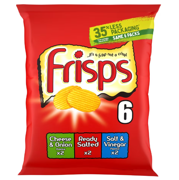 28 x Kp Frisps Mischpackung Chips 6er-Pack – 6X25.5GM