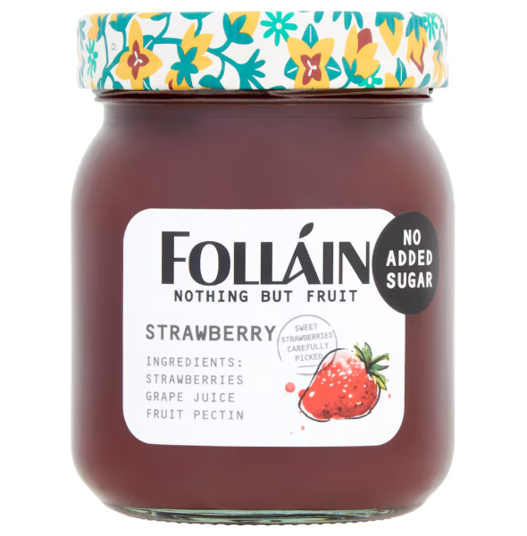 9 x Folláin Nothing But Fruit Erdbeere 340 g