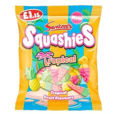 Squashies Tropical Sweets | 12 x 100g Bags | Bulk Buy