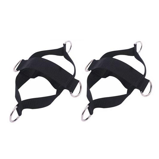 Cable Machine Ankle Straps – Pull Rope Fitness Straps (Black, 1 Pair)