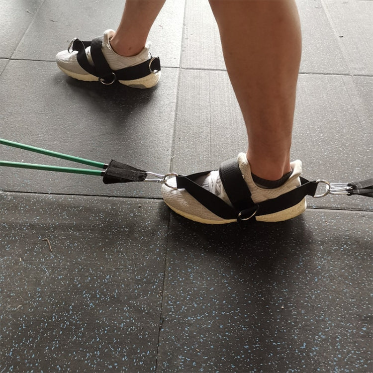 1 Paar Fitness-Schuhüberzug-Zugseil-Fitnessgerätegurte, 1 Paar Zugseil (Schwarz)