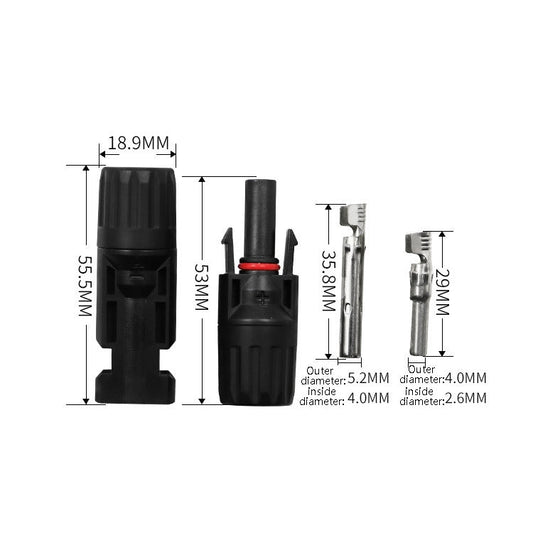 MC4 Solar Branch Connectors | T-Type & Y-Type Multi-Way Set | IP67 Waterproof