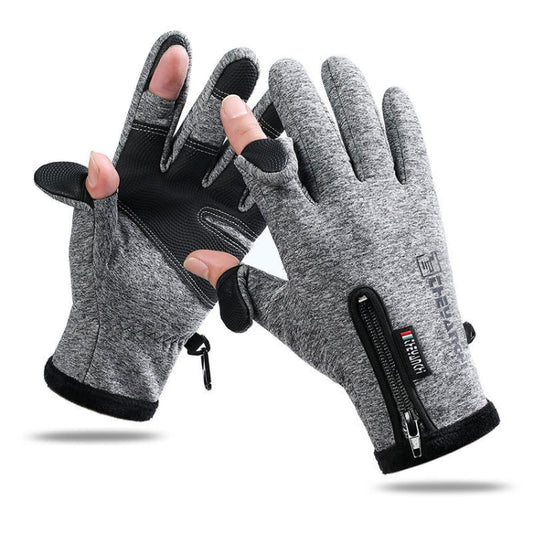 Touchscreen Fingerless Cycling Gloves – Warm, Windproof & Grip-Enhanced | M–XXL