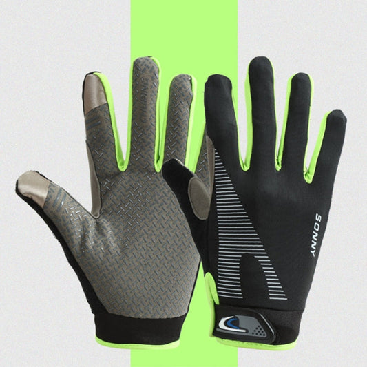1 Par de guantes de ciclismo QX0002 deportivos con protector solar, pantalla táctil, antideslizantes, resistentes al desgaste y que absorben los golpes, L