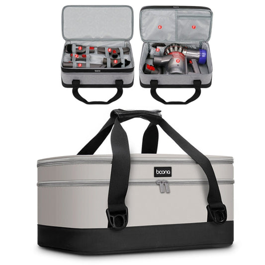 Bolsa de Almacenamiento para Aspiradoras Dyson – Compatible con V7 V8 V10 V11 V12 V15 | Tela Oxford y Cuero de PU