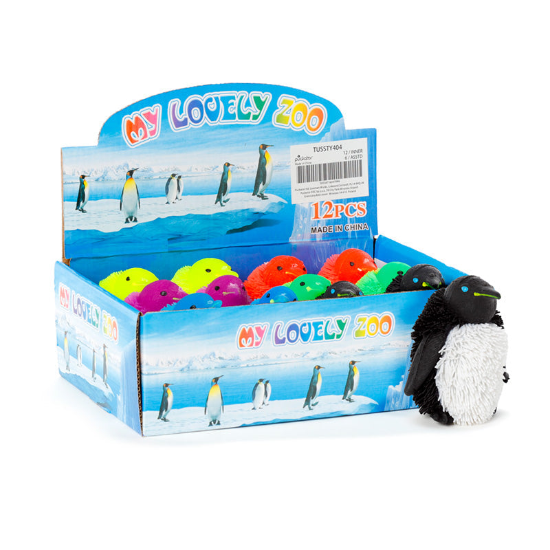 Penguin Squidgy Light Up LED Puff Pet