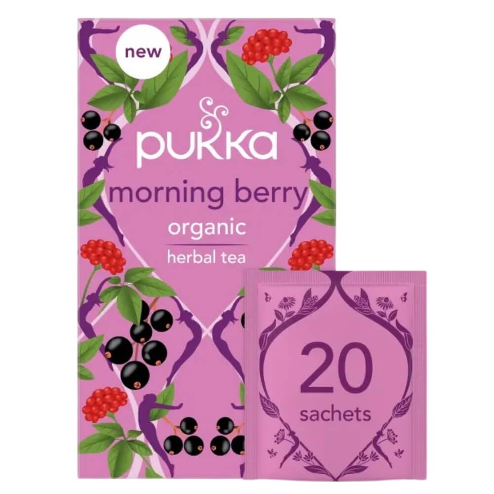 Bolsitas de Té Pukka Morning Berry 20 unidades
