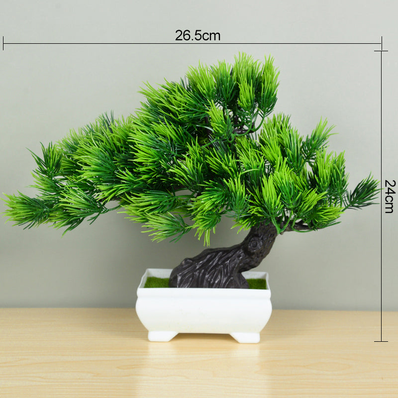 ZQNYCY Artificial Bonsai Tree - Elegant Potted Decoration for Home & Garden