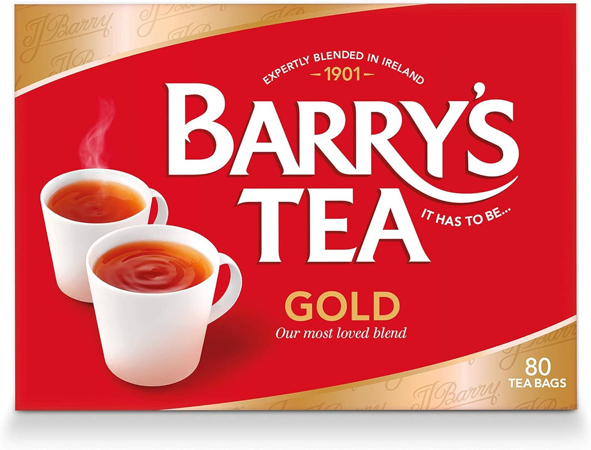 6 x Barry's Tea Gold 80 Teebeutel 250G