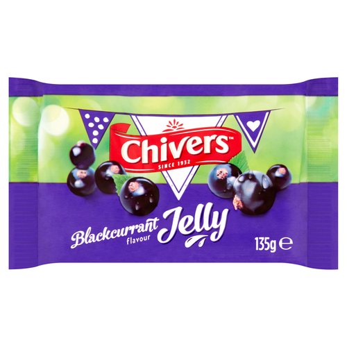 12 x Gelatina con sabor a grosella negra Chivers 135G
