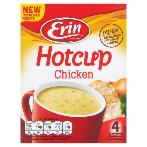 12 x Erin Hotcup Pollo Original 53 g